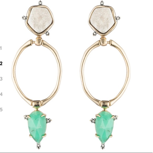 Alexis Bittar Earrings: Druzy Stone - Picture 3 of 3